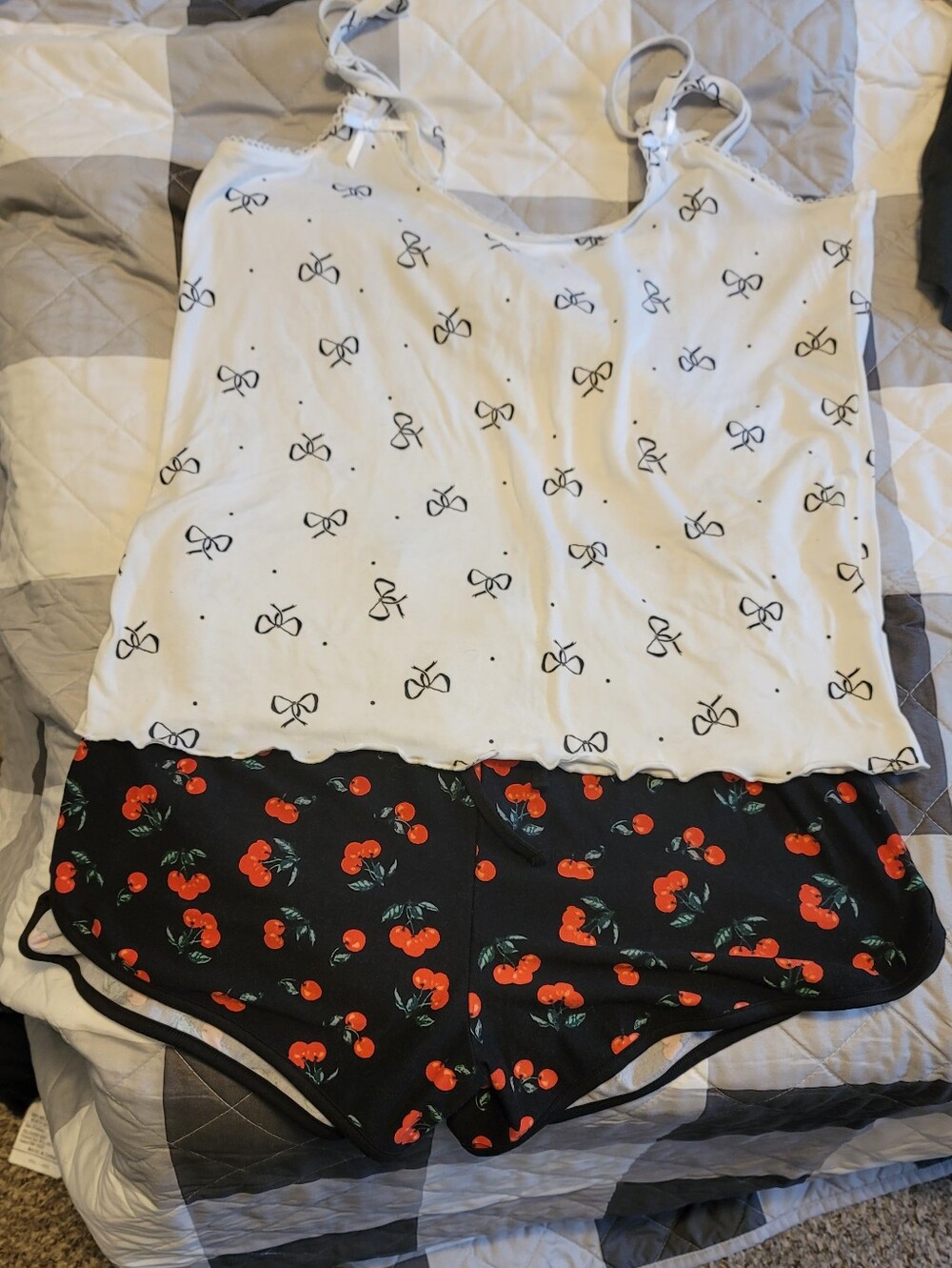 Faded Rose Womans Cami and Short Sleep Set Size XL